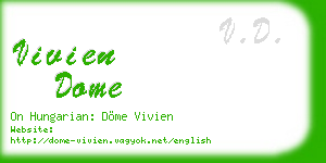 vivien dome business card